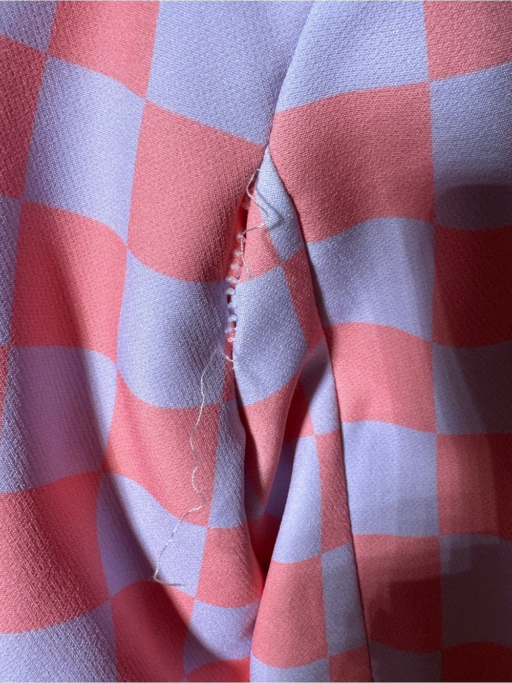 Boohoo Pink and Lavender Checkered Blazer - Picture 5 of 6